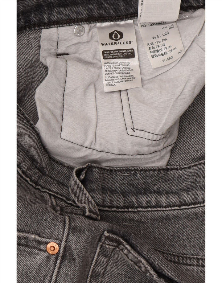 LEVI'S Mens Straight Jeans W31 L28 Grey Cotton Vintage Levi's and Second-Hand Levi's from Messina Hembry 