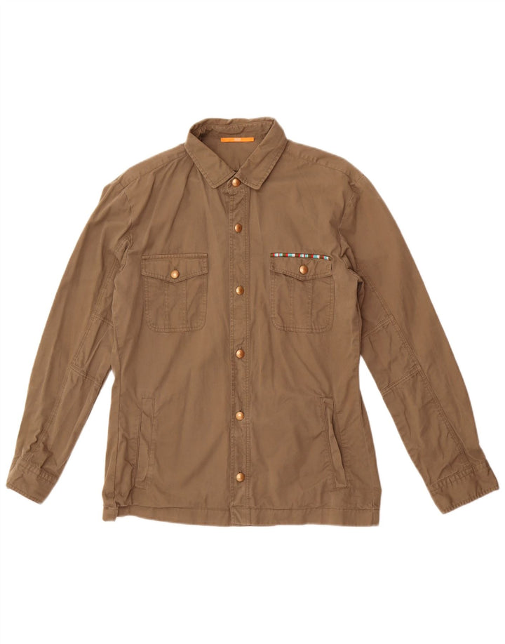 Kurtka damska Hugo Boss UK 8, mała, bawełniana khaki