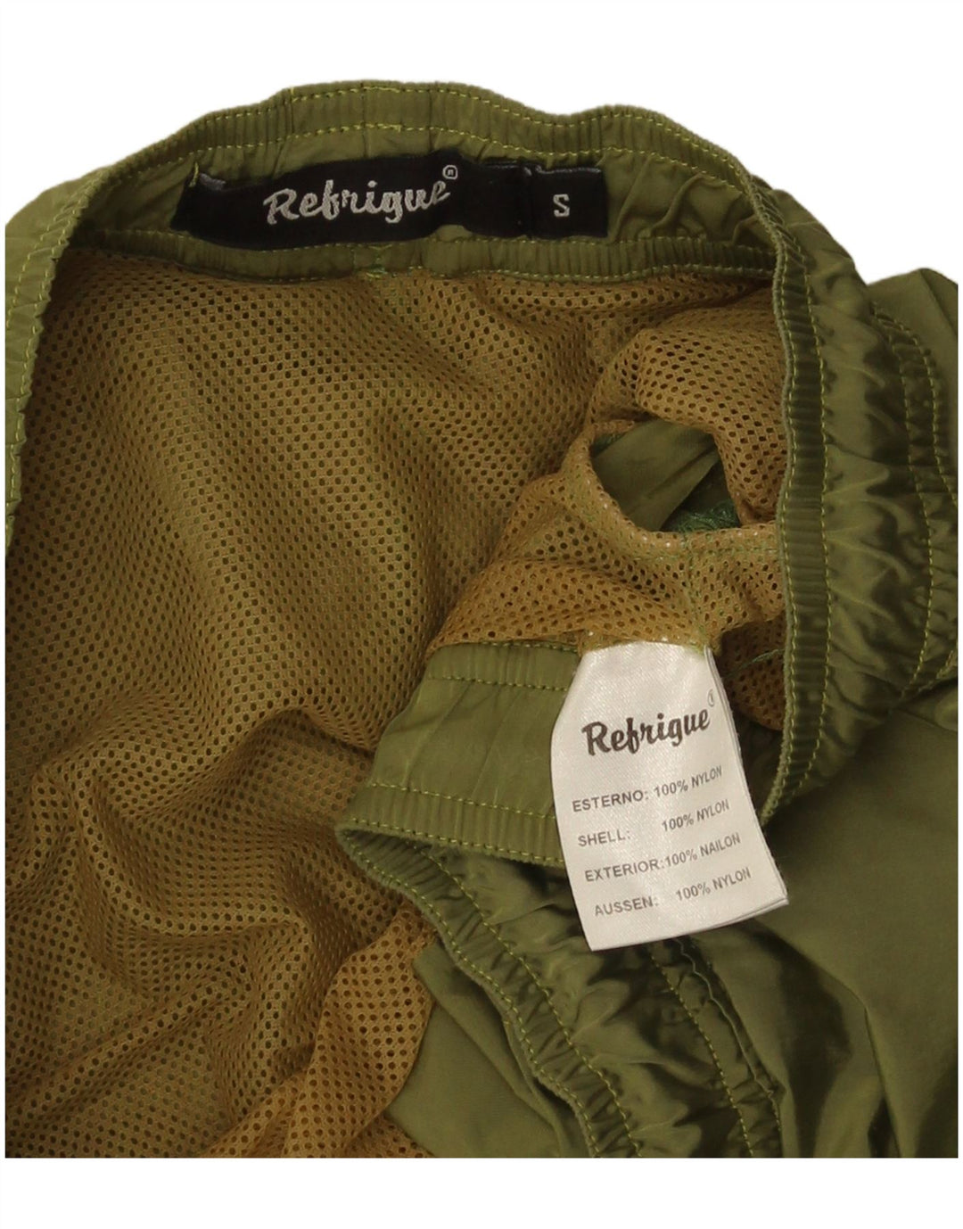 Męskie spodenki kąpielowe Refrigue, mały, zielony nylon