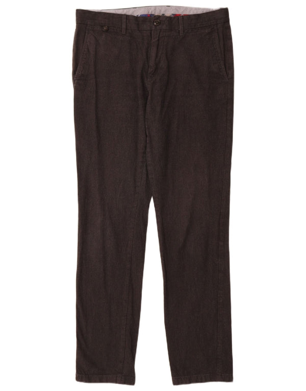 Męskie spodnie typu slim chino TOMMY HILFIGER W32 L32 Szara bawełna