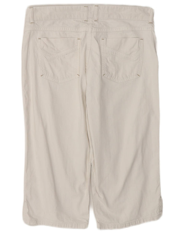 Damskie bermudy John Lewis UK 14 Large W32 Biała bawełna