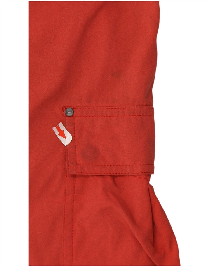 Męskie spodenki cargo Fila Medium W32 czerwone