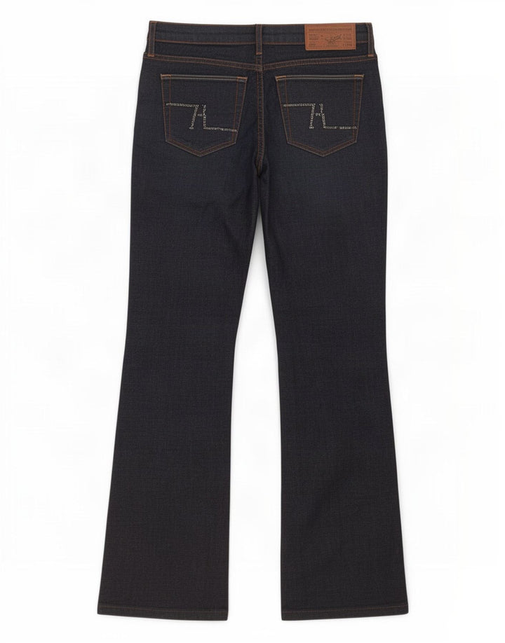 Damskie jeansy Bootcut Zara EU 38 Medium W28 L29 Granatowa bawełna
