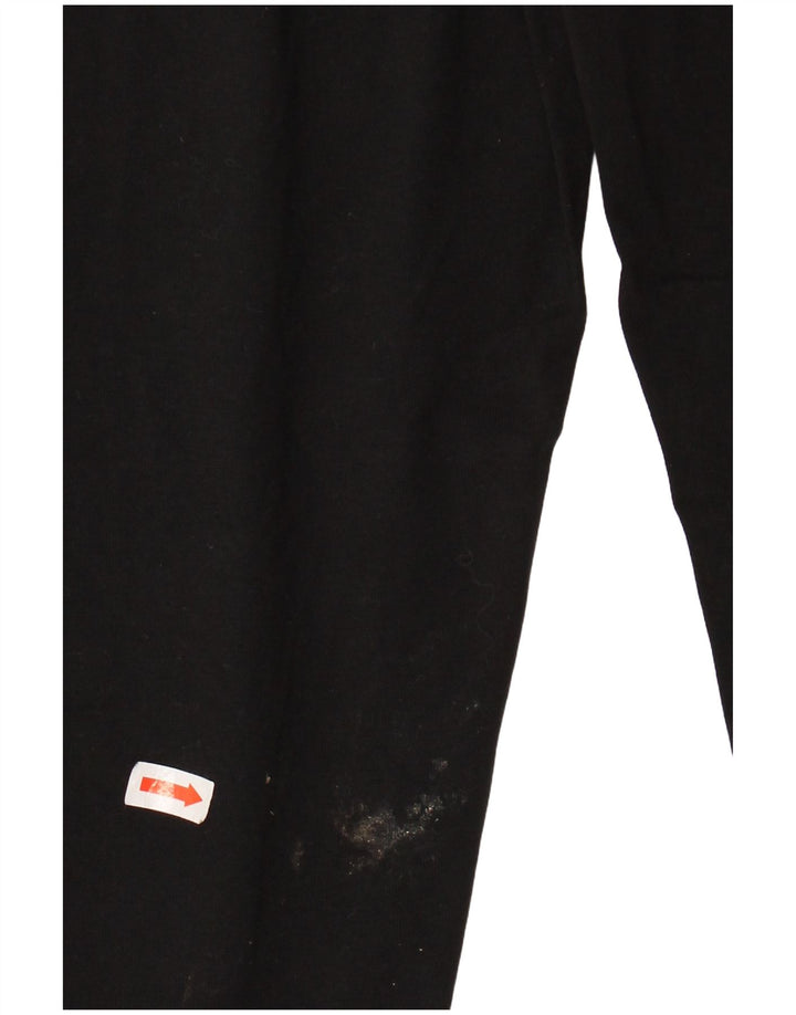 Damskie legginsy graficzne DKNY UK 4 XS, czarne, bawełniane