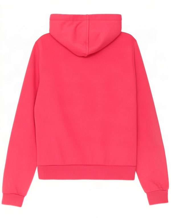Damski sweter Puma z kapturem i zamkiem UK 10, mały, różowy, bawełniany