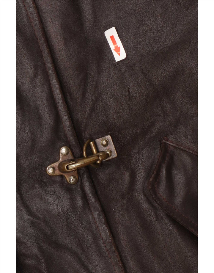 Vintage damska kurtka skórzana IT 44 Medium Brown