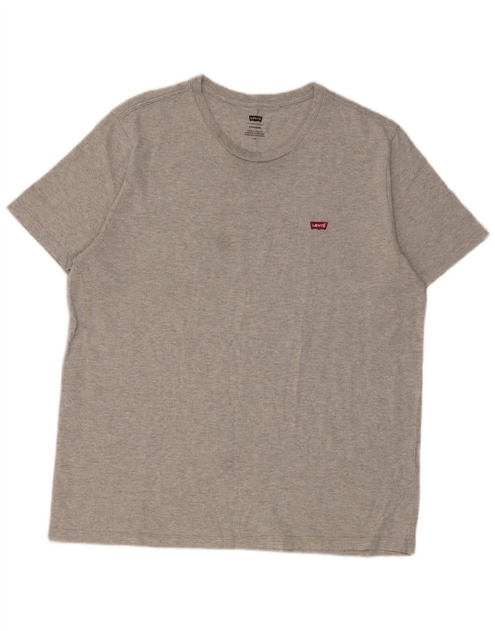 Męski T-shirt Levi's Top, duży, szary, bawełniany