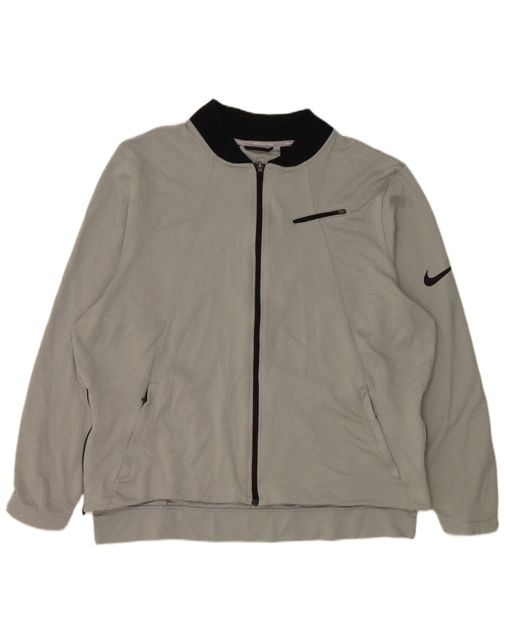 Męska kurtka dresowa Nike Dri Fit 2XL, szary poliester