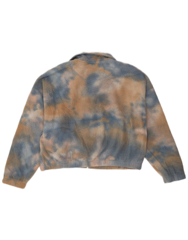 Damska kurtka polarowa Quiksilver Crop Oversize UK 16 Large Blue Tie Dye