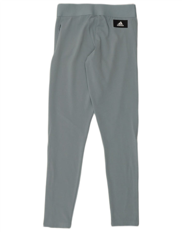 Damskie legginsy ADIDAS Graphic UK 8/10 Małe, niebieskie, bawełniane