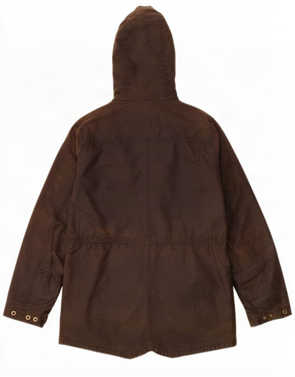 Damska kurtka z kapturem i woskowaną bawełną Barbour UK 8 Small Khaki