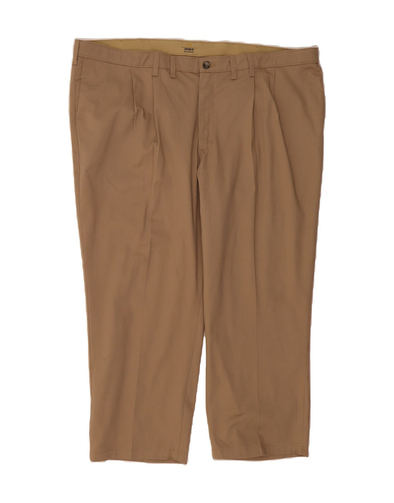 LEE Mens Custom Fit Pegged Chino Trousers W50 L28 Beige Cotton Vintage Lee and Second-Hand Lee from Messina Hembry 