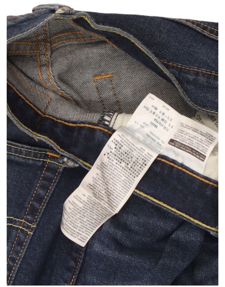 Męskie dżinsy Levi's 504 Straight W28 L28 Granatowa bawełna