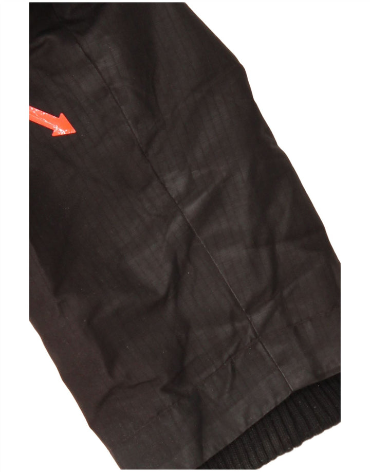 Damska kurtka wiatrówka z kapturem Superdry UK 14, duża, czarna, poliester