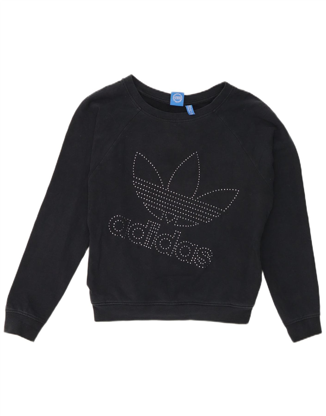Damska bluza Adidas Graphic Oversize Jumper UK 10, mała, granatowa