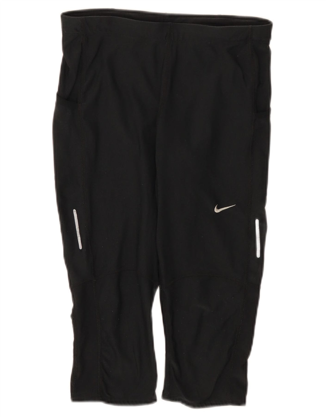 Damskie legginsy Nike Dri Fit Capri UK 12, średni czarny poliester