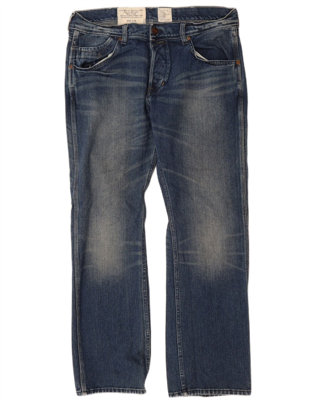 Męskie jeansy Wrangler Ace Straight W34 L32 Niebieskie bawełniane