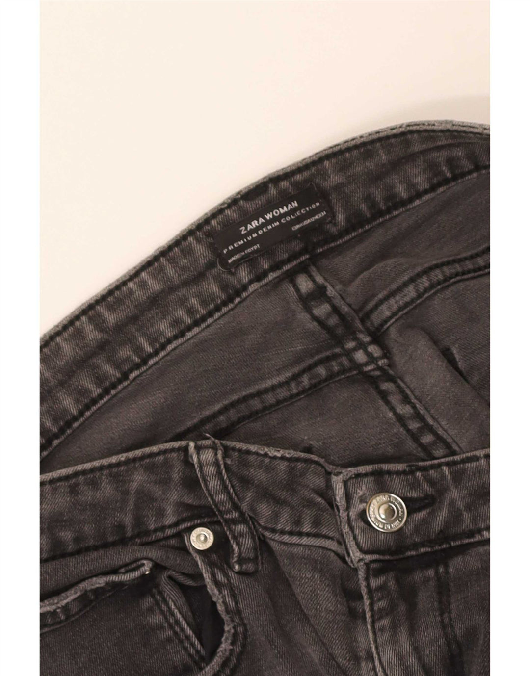 Damskie jeansy Zara w trudnej sytuacji, EU 44 XL W34 L27, szare