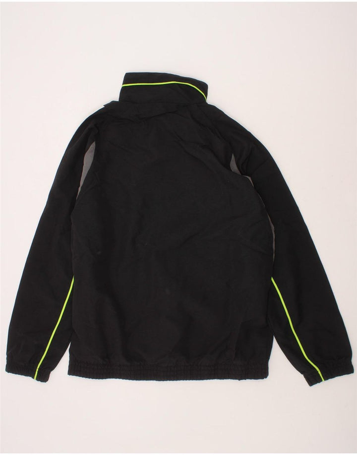 ADIDAS Boys Graphic Tracksuit Top Jacket 9-10 Years Black Polyester Vintage Adidas and Second-Hand Adidas from Messina Hembry 