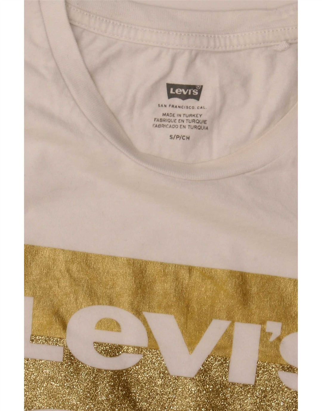 Damska koszulka z grafiką Levi's Top UK 10 Small White