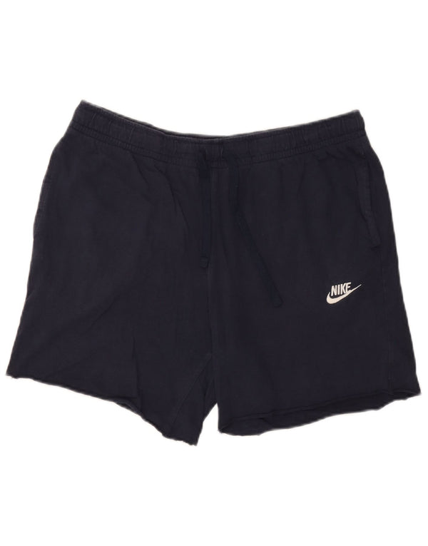 Męskie spodenki sportowe Nike, duże, granatowe, bawełniane