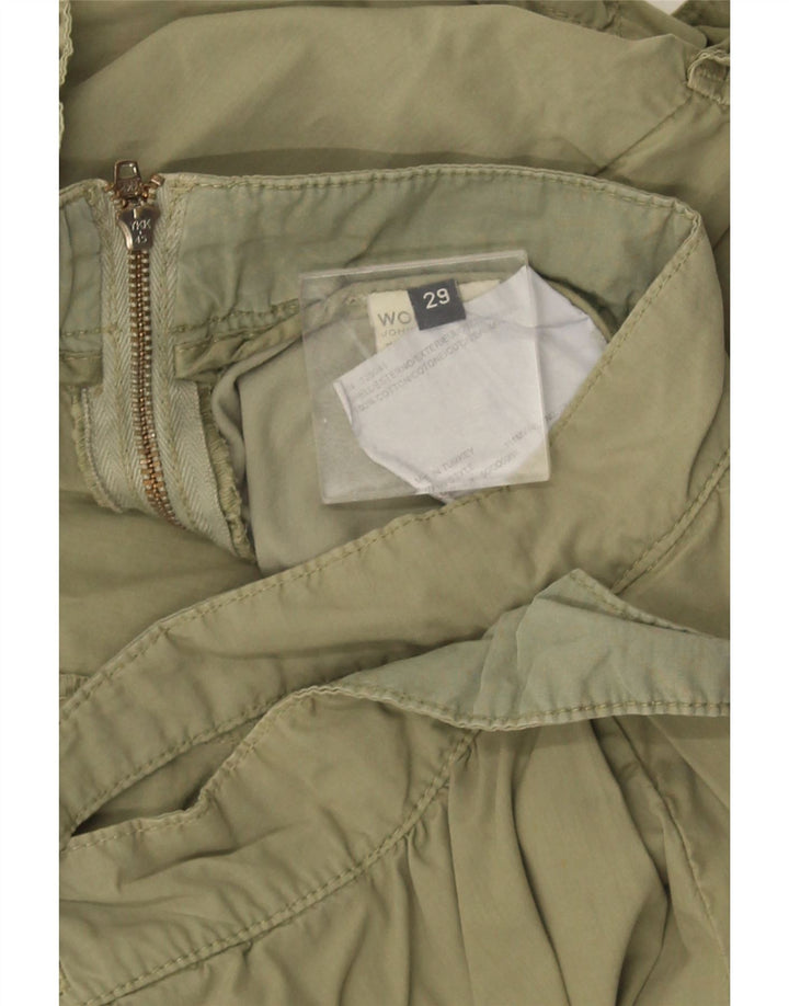 WOOLRICH Damska spódnica mini cargo W29 Średnia bawełna khaki