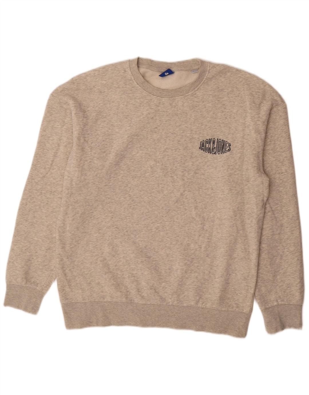 Męska bluza dresowa Jack & Jones, duża, szara, nakrapiana bawełna