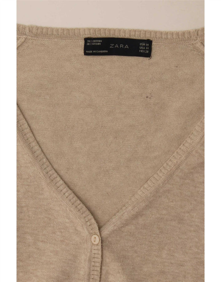 Sweter damski Zara Cardigan UK 12 średni beż