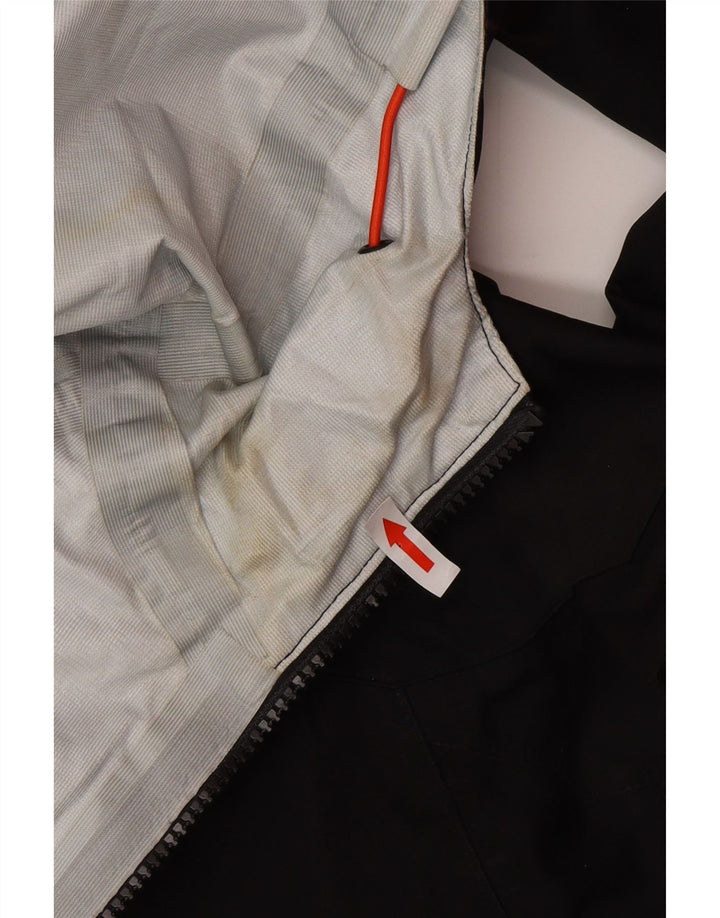 Męska kurtka przeciwdeszczowa z kapturem Mountain Warehouse UK 38, średni czarny poliester