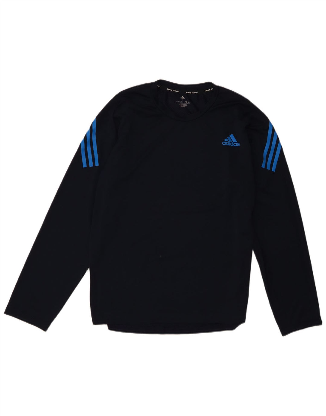 Męska koszulka Adidas z długim rękawem, duża, granatowa, z poliestru