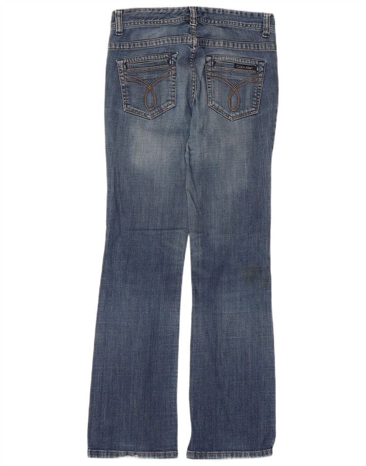 Damskie jeansy Bootcut CALVIN KLEIN US 6 Small W32 L30 Niebieska bawełna