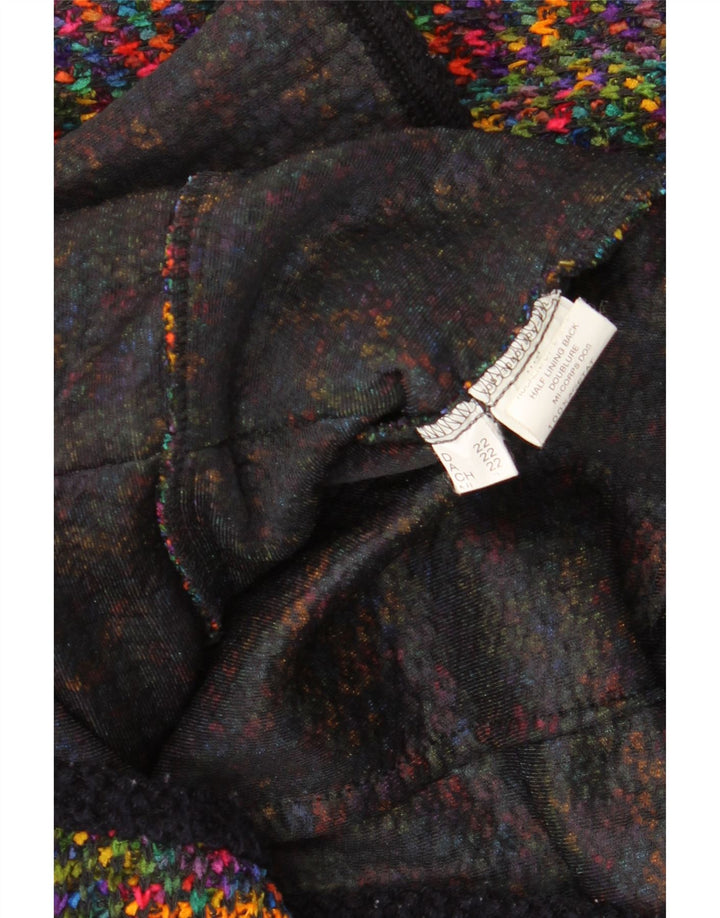 VINTAGE Womens 5 Button Blazer Jacket UK 14 Medium Multicoloured Flecked Vintage Vintage and Second-Hand Vintage from Messina Hembry 