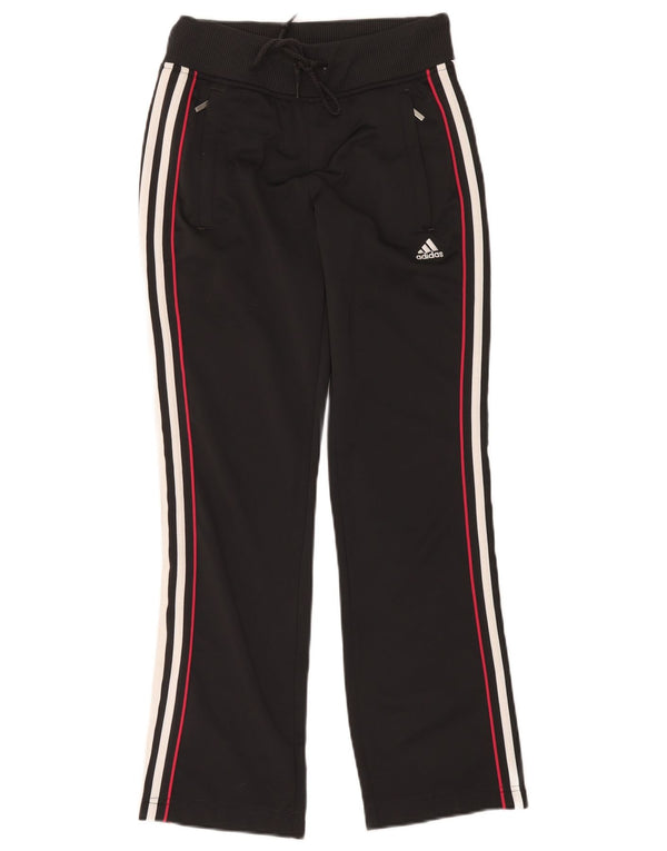 Damskie spodnie dresowe Adidas UK 10, małe, czarne, poliestrowe