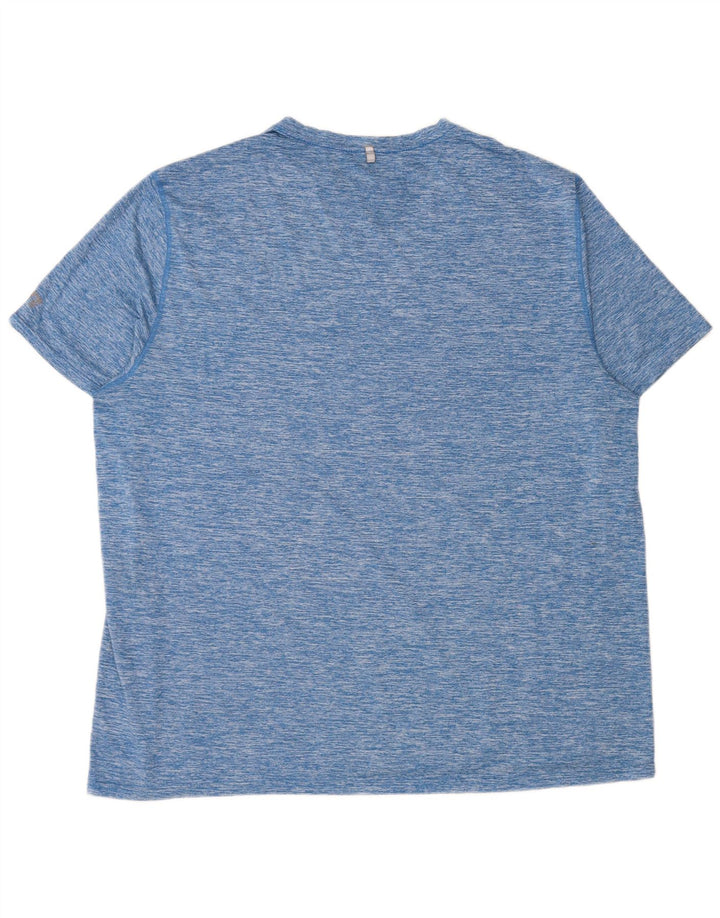 T-shirt męski Russell Athletic Top 2XL, niebieski, nakrapiany poliester