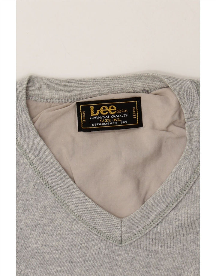 LEE Womens T-Shirt Top UK 18 XL Grey Cotton Vintage Lee and Second-Hand Lee from Messina Hembry 
