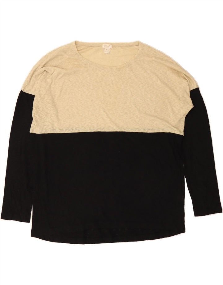 J. CREW Womens Oversized Top Long Sleeve UK 14 Medium Black Colourblock Vintage J. Crew and Second-Hand J. Crew from Messina Hembry 