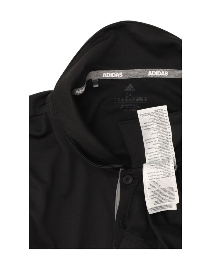 Męska koszulka polo Adidas Aeroready 2XL Czarny poliester