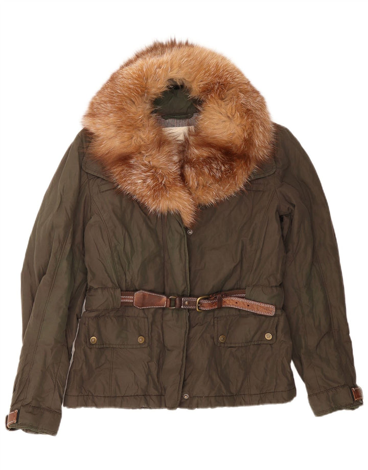 Kurtka damska Parka Henry Cottons IT 44 Średni zielony nylon