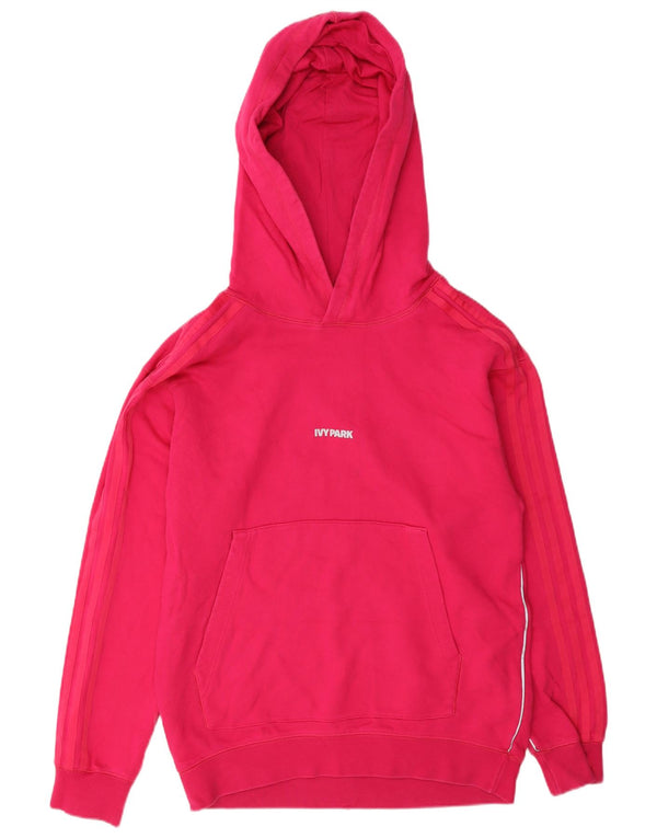 Męska bluza z kapturem Adidas o luźnym kroju 2XS, różowa bawełna