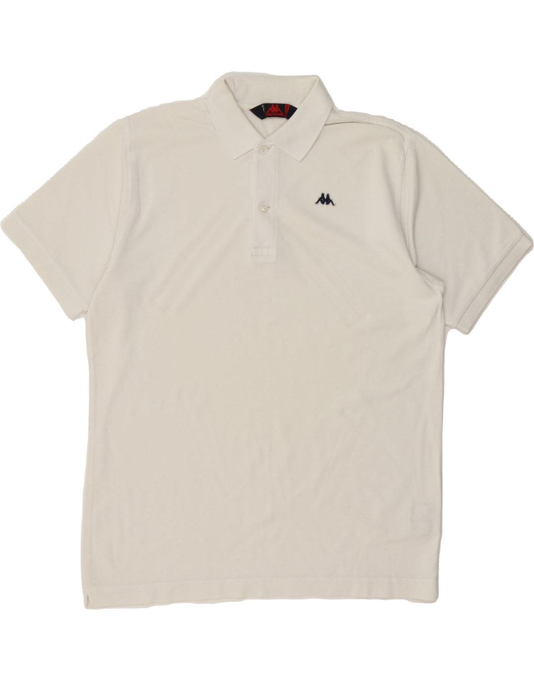 KAPPA Mens Polo Shirt Medium White Cotton Vintage Kappa and Second-Hand Kappa from Messina Hembry 