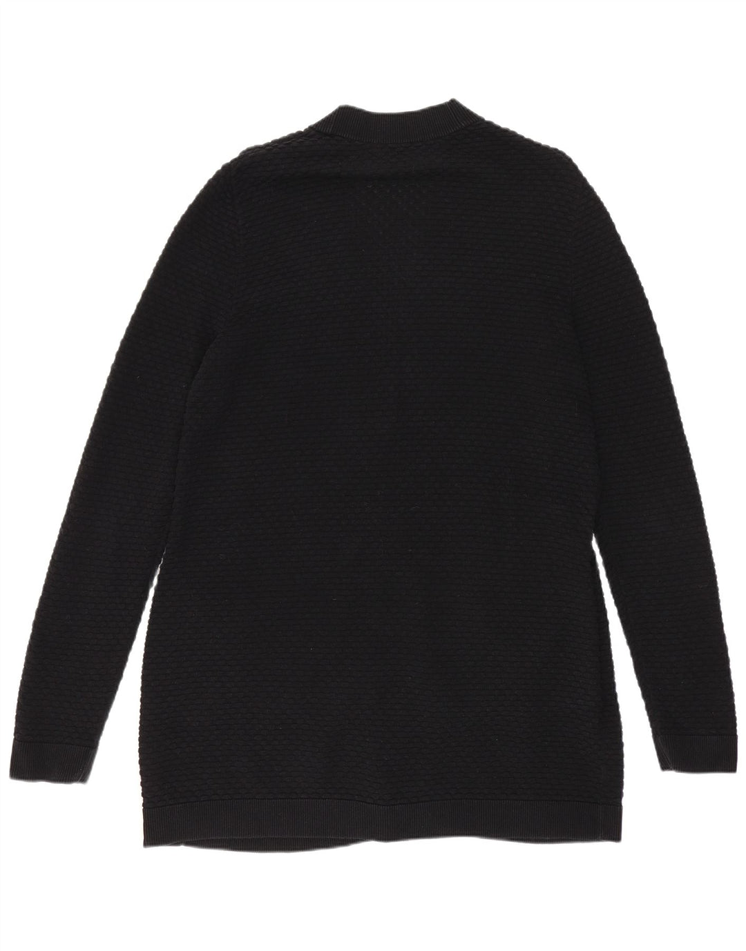 Cos Damski sweter rozpinany o przedłużonym fasonie UK 10, mały, czarny