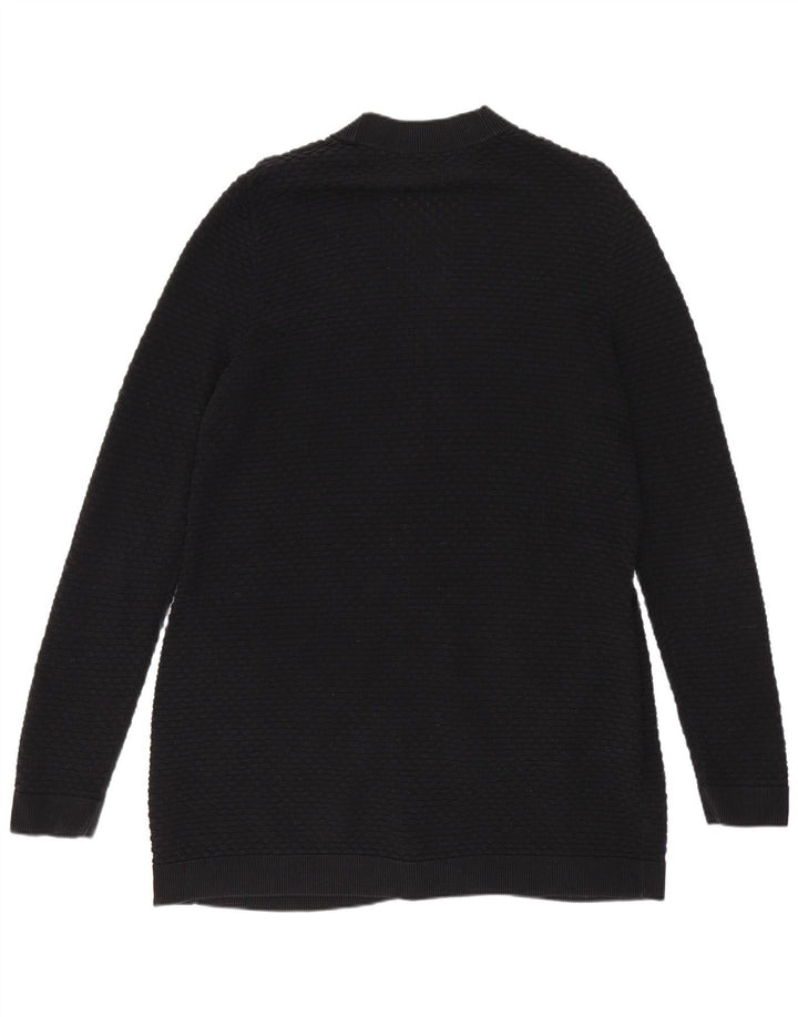 Cos Damski sweter rozpinany o przedłużonym fasonie UK 10, mały, czarny