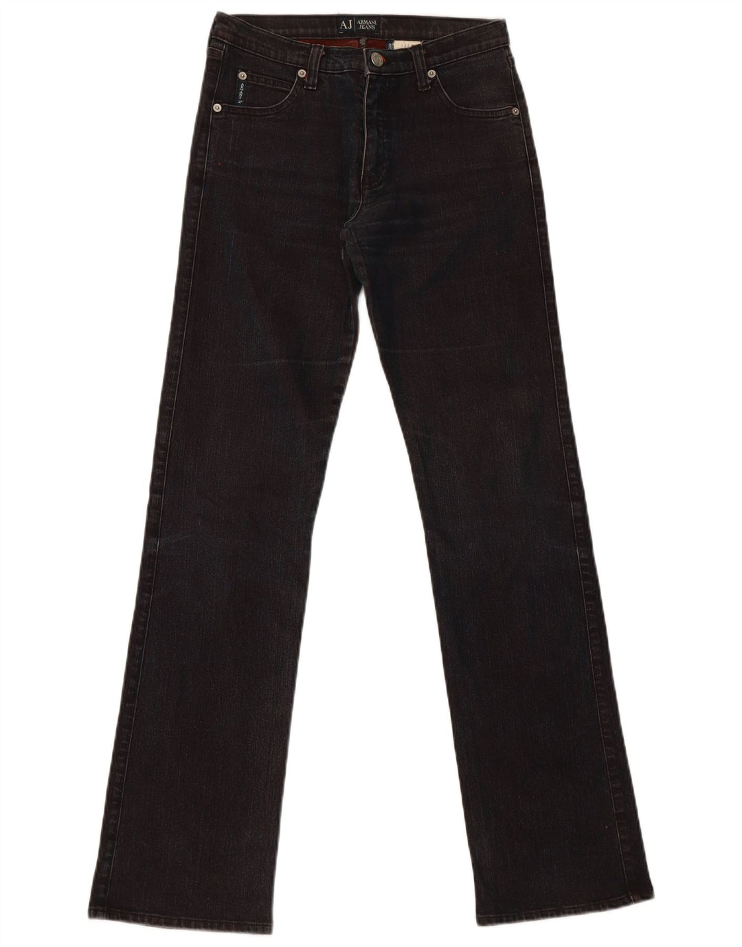 Damskie jeansy Armani Slim W27 L32 Czarne bawełniane