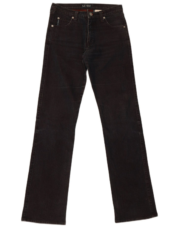 Armani Womens Slim Jeans W27 L32 Black Cotton