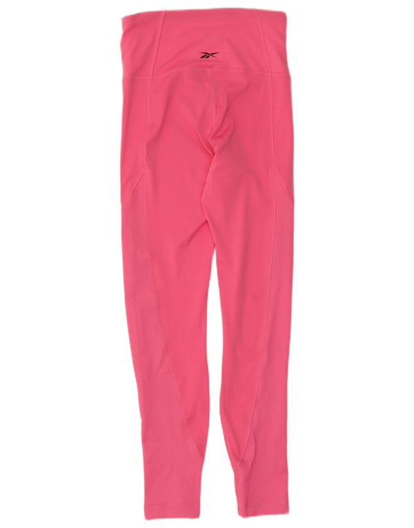 Legginsy damskie Reebok UK 8/10, małe, różowe, poliester
