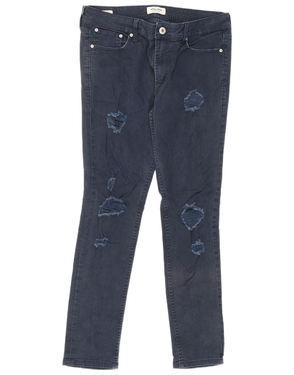 Męskie jeansy Jack & Jones Liam Distressed W34 L32 Granatowa bawełna