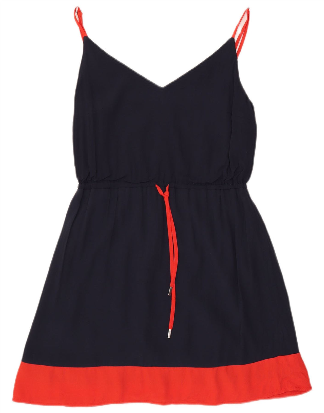 Damska sukienka na ramiączkach Tommy Hilfiger UK 10, mała, granatowa, poliester