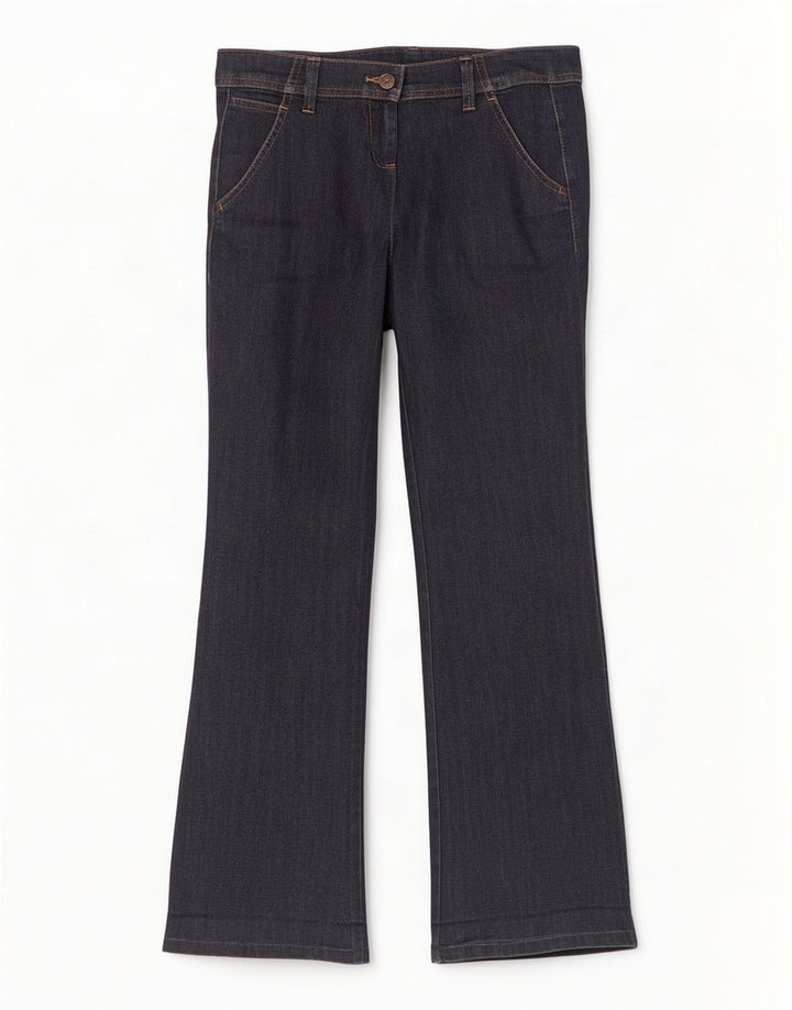 Damskie jeansy rozkloszowane Benetton IT 42 Medium W30 L31 Granatowe