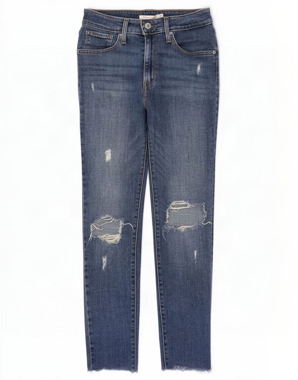 Damskie jeansy Levi's 721 w trudnej sytuacji W27 L26 Niebieska bawełna