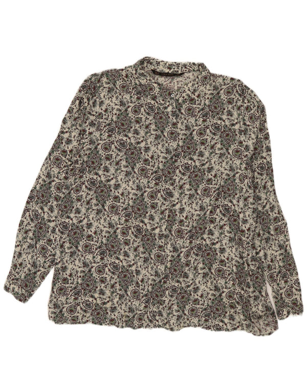 Koszula damska Zara UK 18 XL Off White Paisley